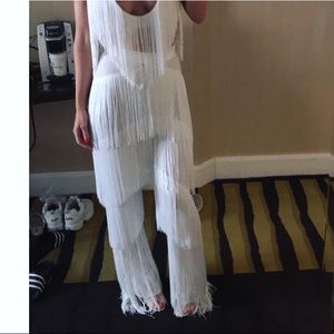Meshki fringe pants
